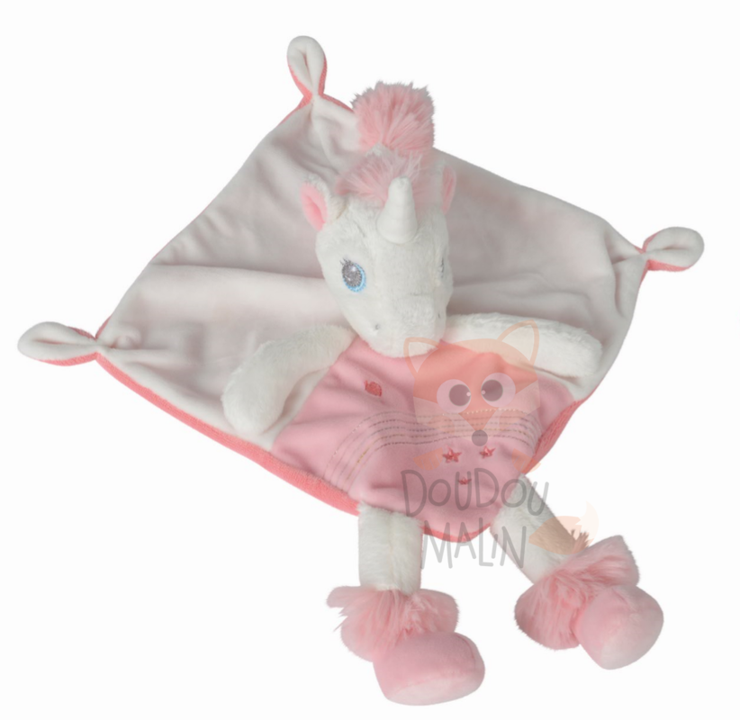  my magical friend baby comforter pink white unicorn heart star 